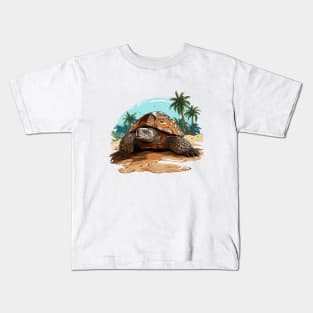 Alligator Snapping Turtle Kids T-Shirt